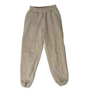 COMFRT SZ MED Beige Jogger Sweatpants